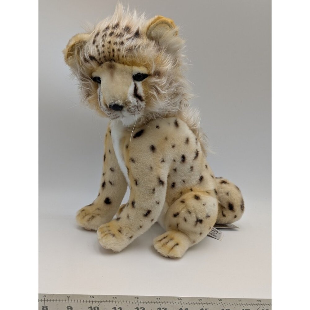 Hansa Safari Sitting Cheetah Cub Cat Plush 13 Inch‎ 2992 2015 Stuffed Animal Toy
